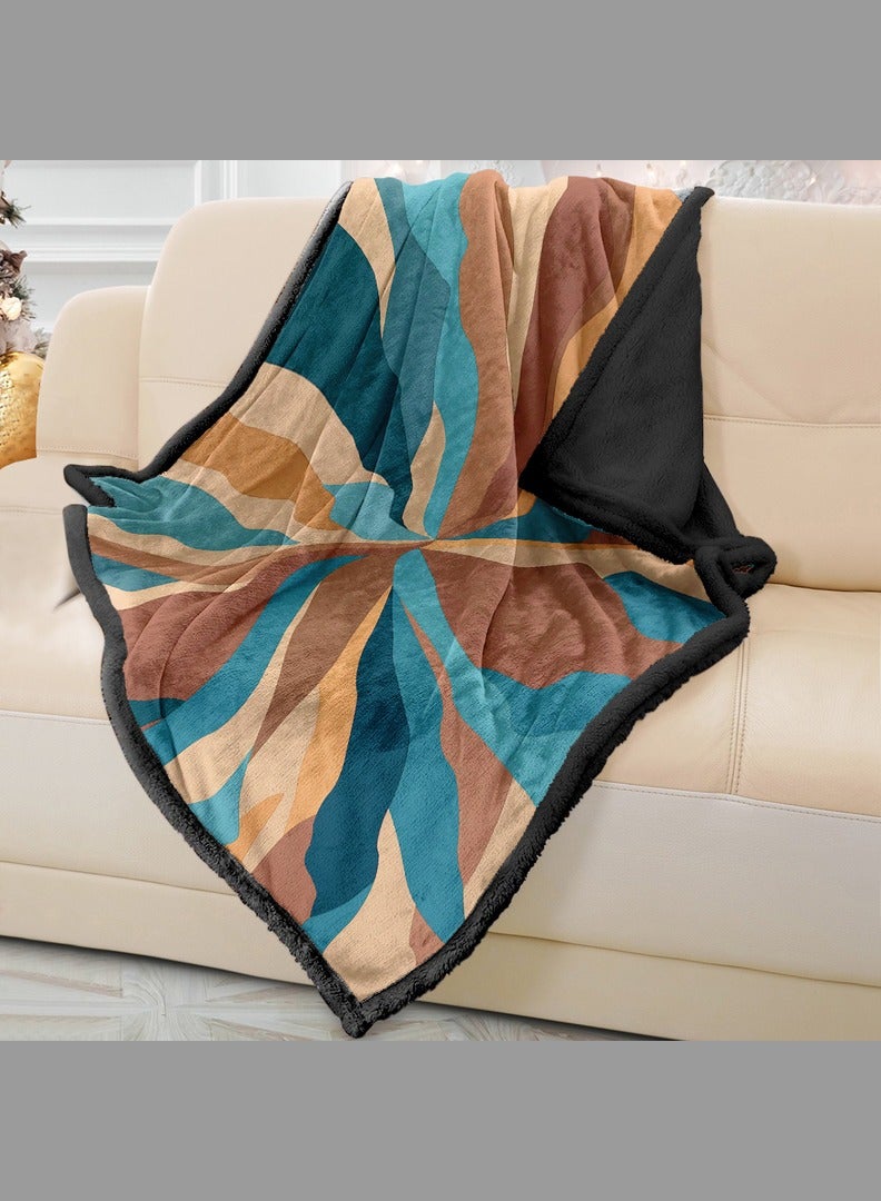 RIZARIES Soft Ocean Design Sofa Blanket Throw