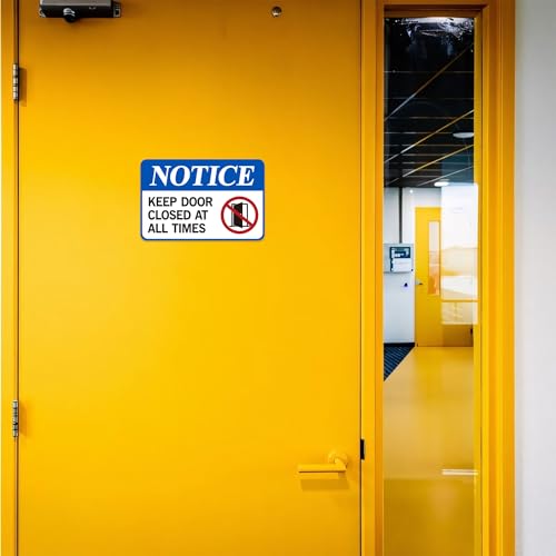 LUHIMO Keep Door Closed Sign，Self-Adhesive Weatherproof and Fade-Resistant Please Keep Door Closed Sign Sticker，Close Door Decals for Home, Office, Buildings, Workplace & More（8.5" x 5.5"） - Image 5