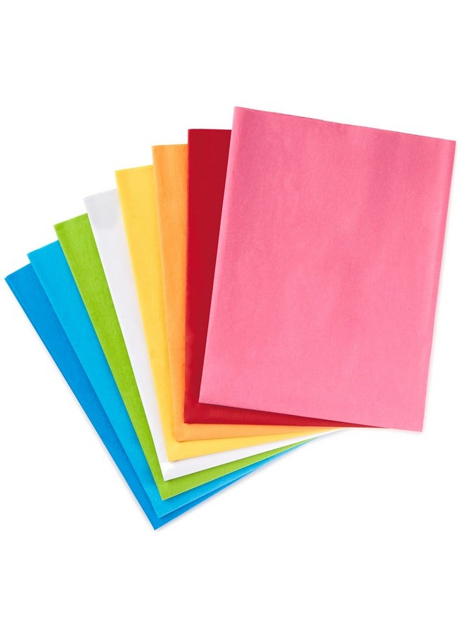 Hallmark Hallmark Tissue Paper, 120 Sheets (Classic Rainbow, 8 Colors) for Birthdays, Mother's Day, Graduation, Gift Wrap, Crafts, DIY Paper Flowers, Tassel Garland and More  - Image 1