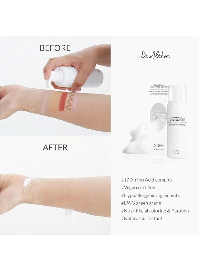 DrAlthea Dr Althea Amino Acid Gentle Bubble Cleanser – Deep Cleansing & Hydrating Face Wash, 140ml - Image 2