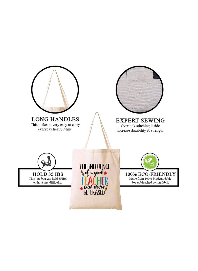 PRINTSHOP4ME Teachers Appreciation Combo Set-Teachers Day Gift Acrylic And Cotton Tote Bag Reusable Eco Friendly And Gift Bag-Gift For Teachers,Educators,And Mentors - Image 3
