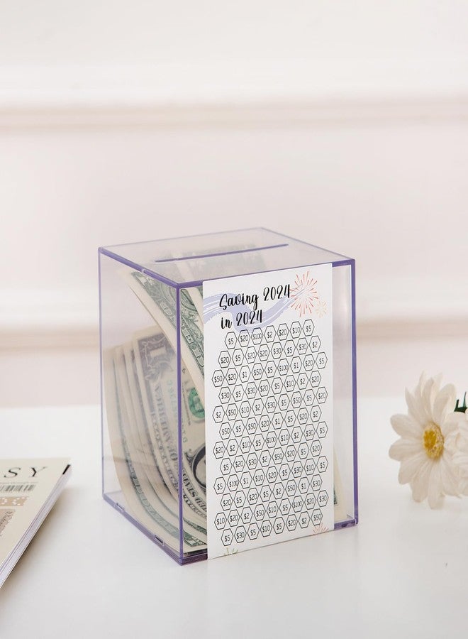 MANWU Money Jar tin Tracker Sticker,Multiple Savings Challenges Tracking Label Decal for Piggy Bank Box, Budget Planner Sticker for Planners, Bullet Journals (Sticker only), Small - Image 5