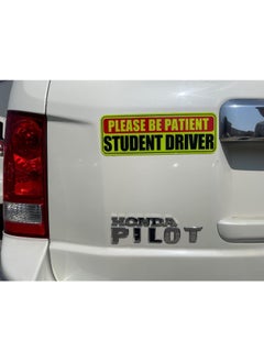 Rubik Magnetic New Student Driver Car Sign Sticker Highly Reflective Removable and Reusable for Car SUV Van Drivers (25.5cm x 9cm)  - Image 2