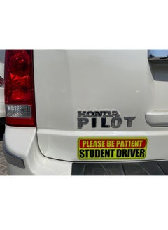 Rubik Magnetic New Student Driver Car Sign Sticker Highly Reflective Removable and Reusable for Car SUV Van Drivers (25.5cm x 9cm)  - Image 3