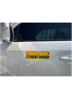 Rubik Magnetic New Student Driver Car Sign Sticker Highly Reflective Removable and Reusable for Car SUV Van Drivers (25.5cm x 9cm)  - Image 4