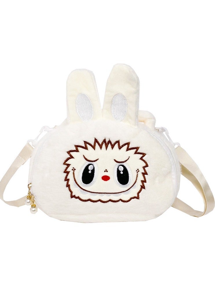 لابوبو حقيبة كتف مائلةحقيبة ظهر كرتونية حقيبة دمية محشوة للنقودحقيبة مدرسية مزدوجة الأشرطة