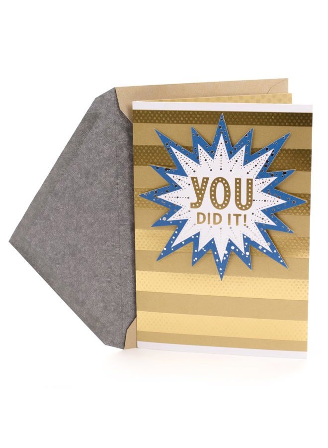 Hallmark Congratulations Card or Graduation Card (You Did It!) - Image 1