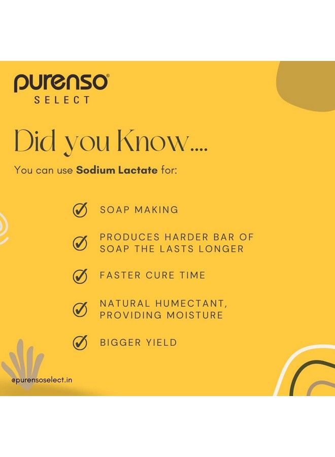 PURENSO Select Sodium Lactate 100G  - Image 4