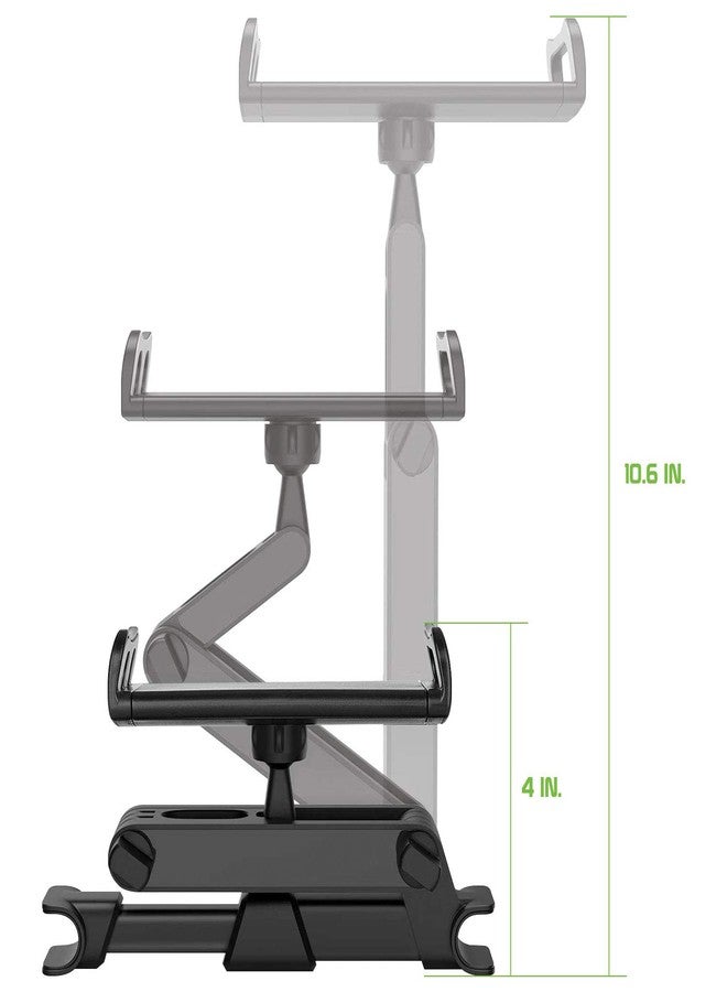 Cellet Dual Adjustable Phone Holder & Tablet Mount for Car Back Seat Headrest Compatible with Apple iPad, Air, Pro, Mini, iPhones, Samsung Galaxy, Google Pixels, Moto, Tablets. - Image 4