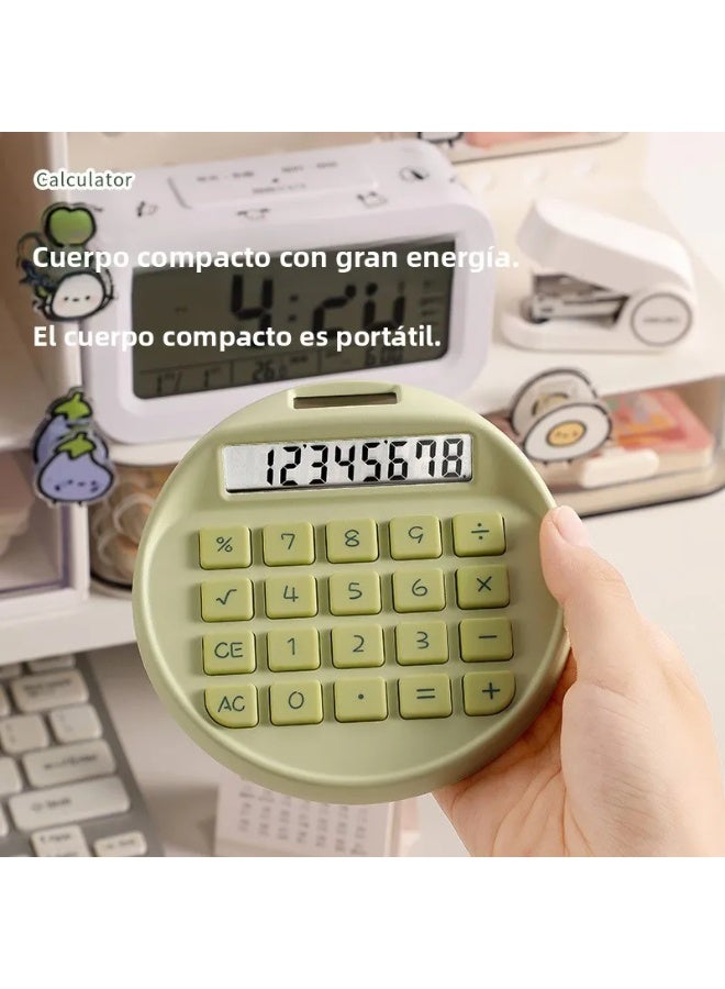 Portable Dial Calculator, Small, Cute Shape, Durable, Clear Number, Mini Calculator - Image 3