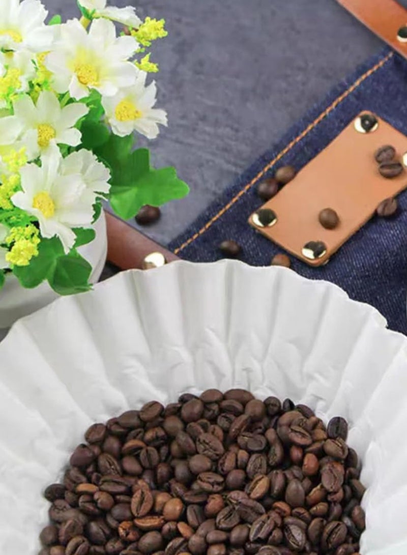 Basket Coffee Filter,Commercial Coffee Filters,Large Coffee Filters,Premium Quality, All-Natural,Big  Tall Filters Compatible with Coffee Machines（150 Pack） - Image 3