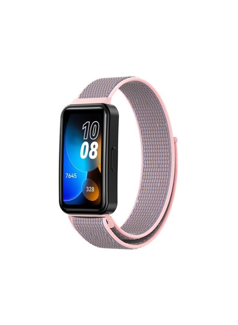 أتش دبليو 4 قطع مناسبة لهواوي Band8/9 حزام الفيلكرو نايلون حلقة الشريط (رمادي أبيض، الطمي، أخضر عسكري، أسود) - Image 5