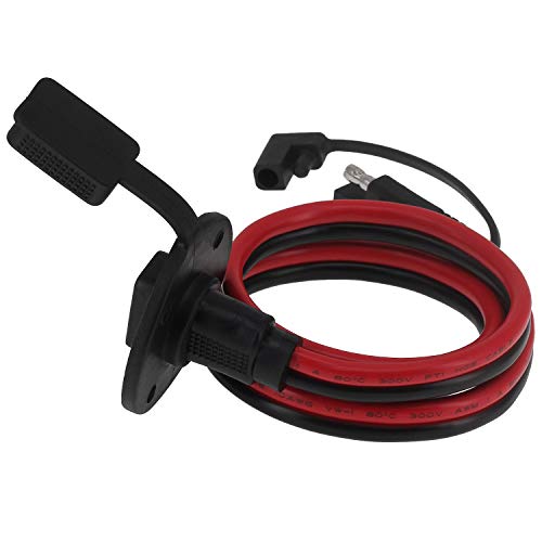 Yeebline 10 AWG SAE Cable Connector, SAE Socket Chassis Wire, 60cm SAE to SAE 2 Pin Quick Disconnect with Cap Power Automotive Panel Extension Cable for Solar Panels (SAE-SAE) - Image 5