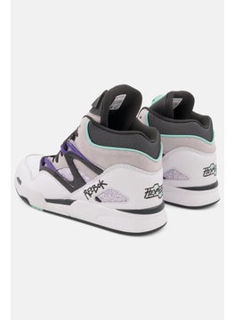 Reebok Men Pump Omni Zone Lace Up Basketball Shoes, White Combo  - Image 2