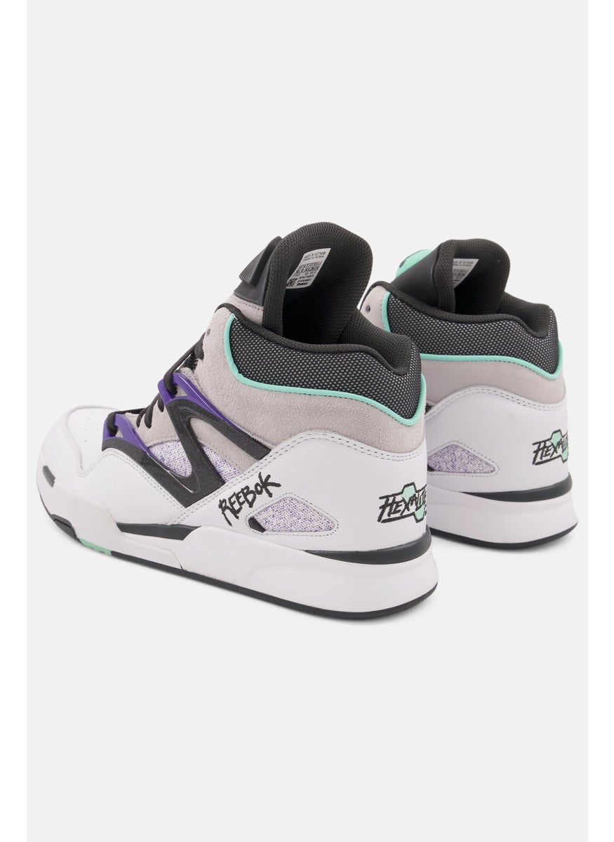Reebok - Men Pump Omni Zone Lace Up Basketball Shoes, White Combo - Image 1