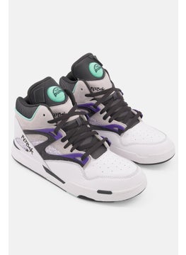 Reebok Men Pump Omni Zone Lace Up Basketball Shoes, White Combo  - Image 1