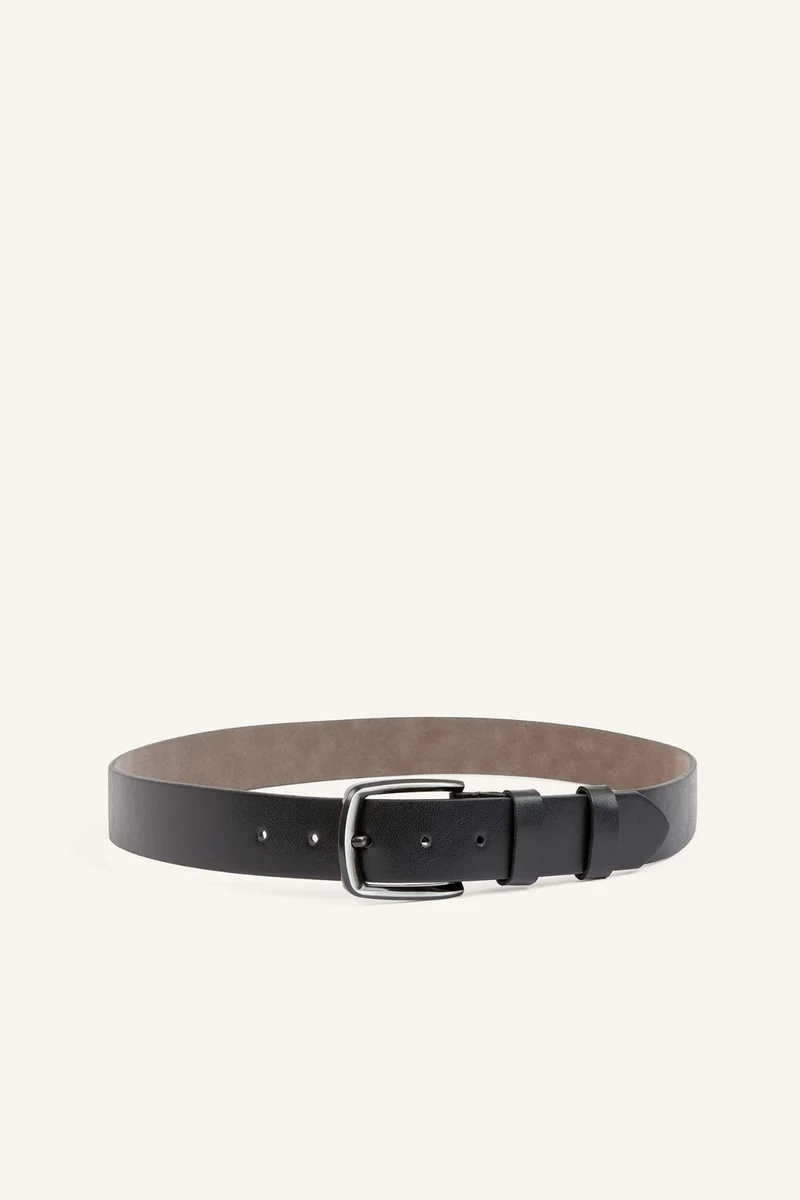 ديفاكتو Man Rectangle Clasp Faux Leather