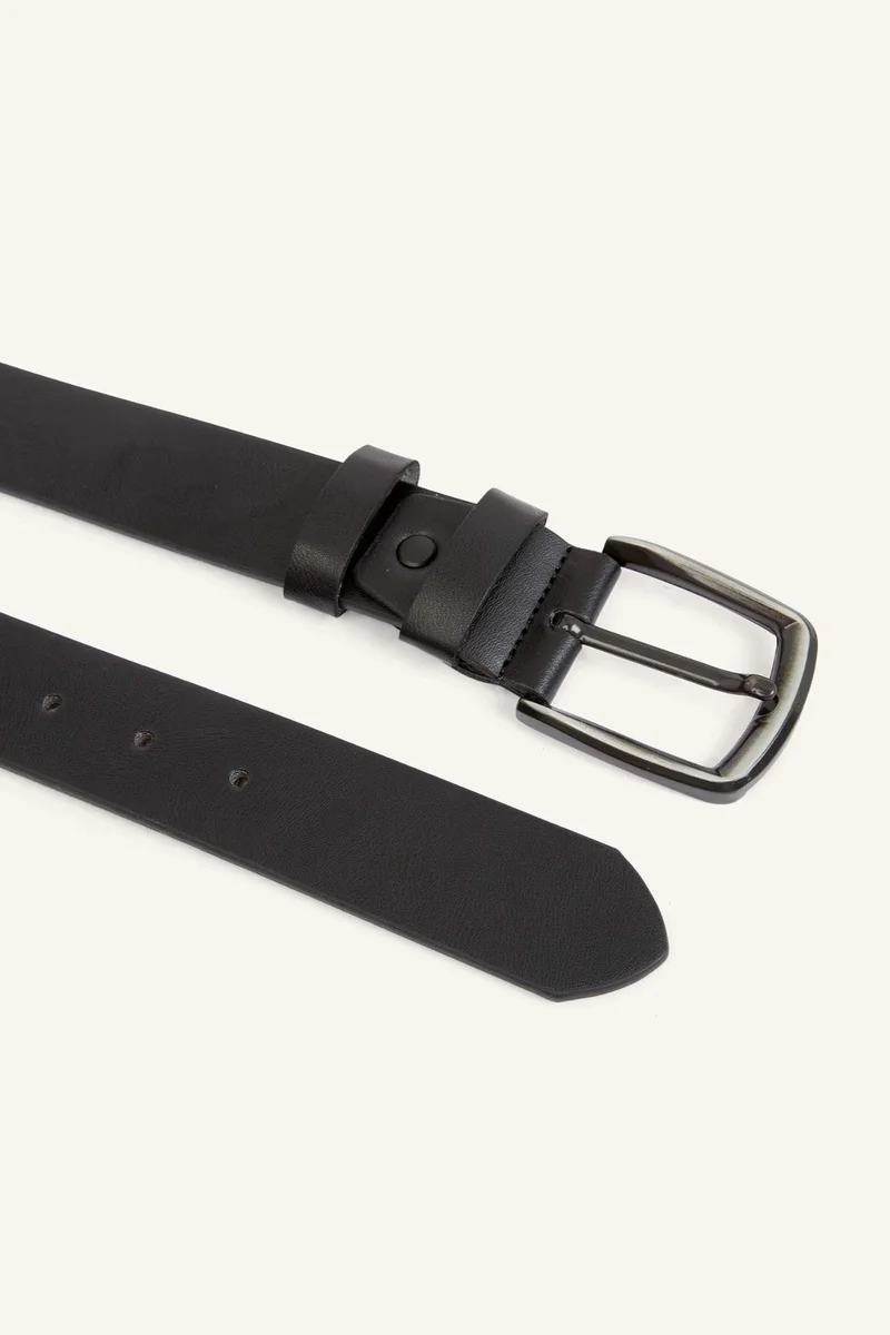 Defacto  Man Rectangle Clasp Faux Leather for Men | Best Price UAE