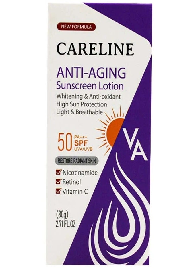 Anti Aging Sunscreen Lotion SPF 50 - 80 Gm