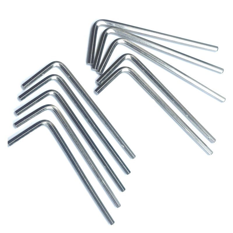 ZDingTech 10pcs 564 Allen Wrench Sets564 Hex Key Wrench SetAllen Key Door Key L Shaped Hex Wrench Set with Long Arm