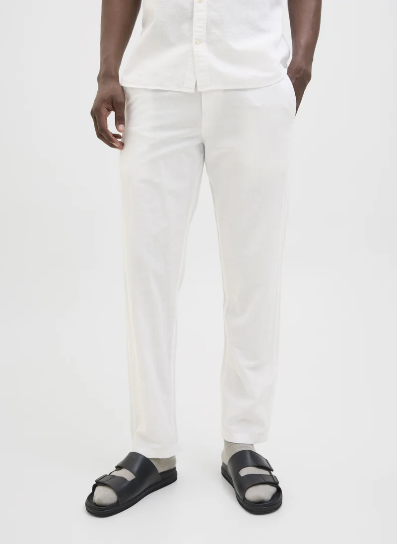 جاك اند جونز Relaxed Fit Linen Blend Pants