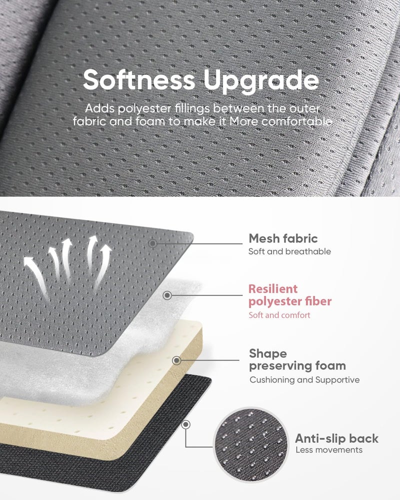 TinlyFinly Infant Insert Compatible with Doona, Graco, Britax, Chicco, Evenflo Car Seat, Adjustable Baby Head Body Support Cushion for Newborn to Toddler, Fits Infant Car Seat and Stroller (Gray) - Image 4