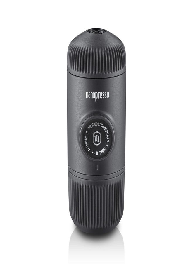 WACACO Nanopresso Portable Espresso Machine, Evolution of the Minipresso, Maximum Pressure 18 Bar, Travel Coffee Maker, No Need for Battery, Manual Operated, Grey - Image 1