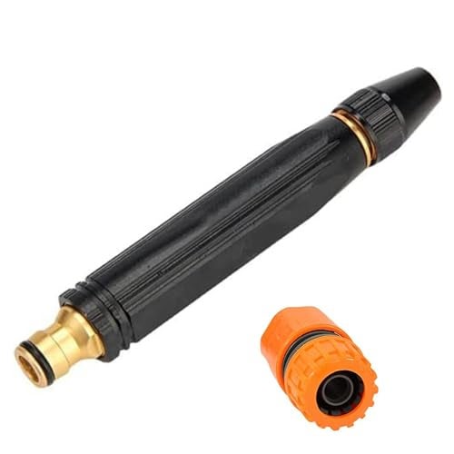 FANHAO 1 Attachment High Pressure Gun for Gardening Watering Tools, Water Spray Gun Nozzle For Water Pipe, Water Pressure Gun For Car Wash, Jet Sprayer Washer For Bike Washing Garden Cleaning - Image 1