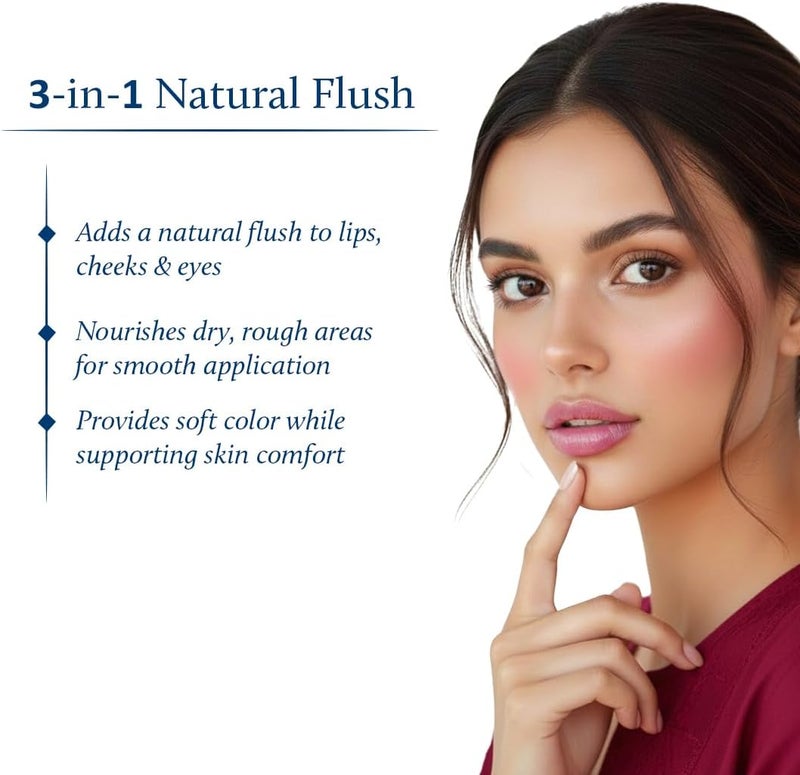 Lip Tint Balm for Deep Wine Tinted Lips | Natural Beetroot Lip Balm Moisturizer for Dry Skin with Organic Ghee & Shea Butter | Long Lasting Hydrating Lip Tint (10g) - Image 3