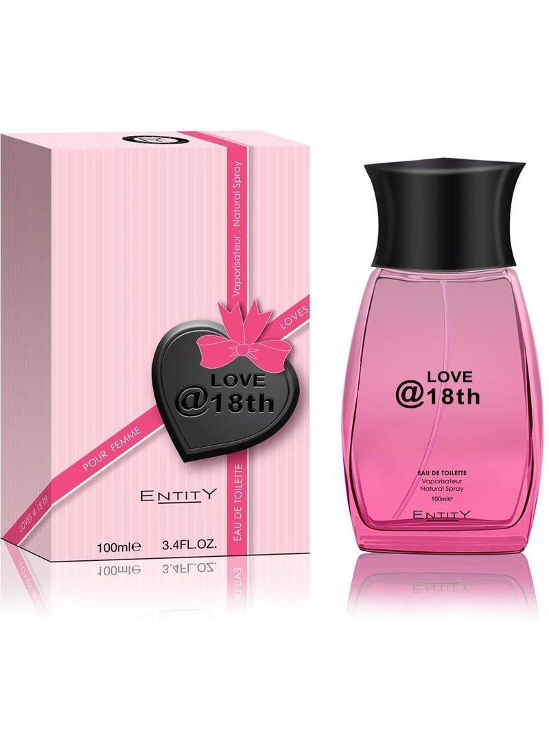 Love at 18th Eau de Parfum 100ml – Romantic & Floral Fragrance for Women