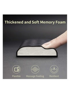ECVV Memory Foam Mouse & Keyboard Wrist Rest Set for Pain Relief Easy Typing, Ergonomic Mouse Pad Wrist and Keyboard Wrist Support for Work/Gaming/Study  - Image 3
