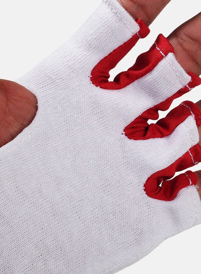 omtex Cricket White Inner Gloves Cut Fingures - Academy - Image 5