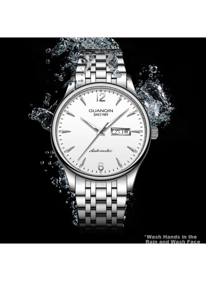 Guanqin Men's Mechanical Watch, Swiss Certified Fully Automatic Business Luxury Watch, Water-resistant Luminous Men's Watch, Gift For Boyfriend - Image 5