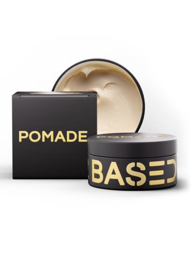 Based Bodyworks BASED Pomade for Men Quality Hair Care with Medium Hold Natural Shine Fragrance Easy to Apply Great for All Hair Types Hydrating and Nourishing Pomade 3 Oz Pack of 1 - Image 1