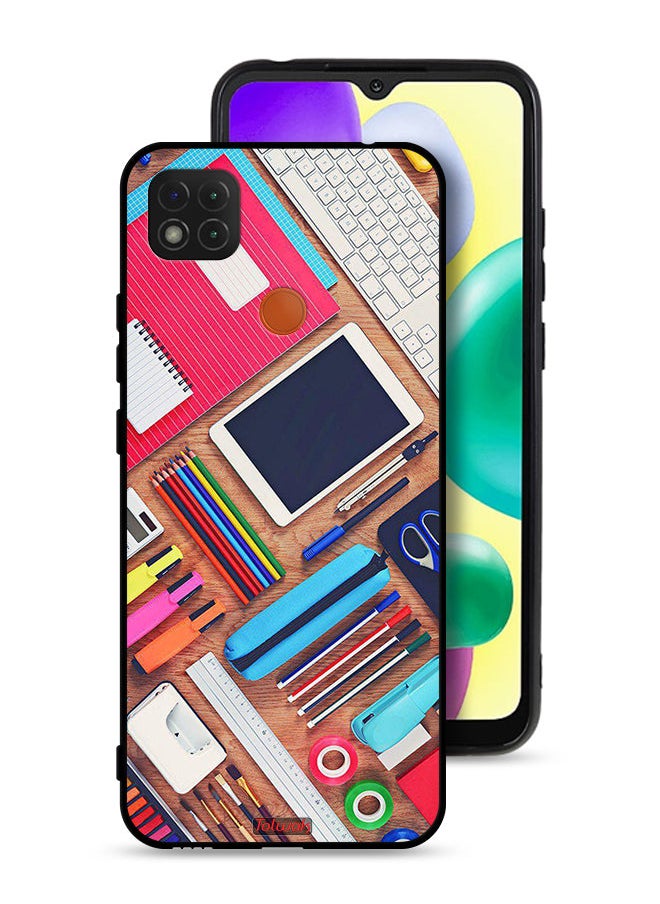 Tolwak Xiaomi Redmi 9C Protective Case Cover Girl Hobby Desk  - Image 1
