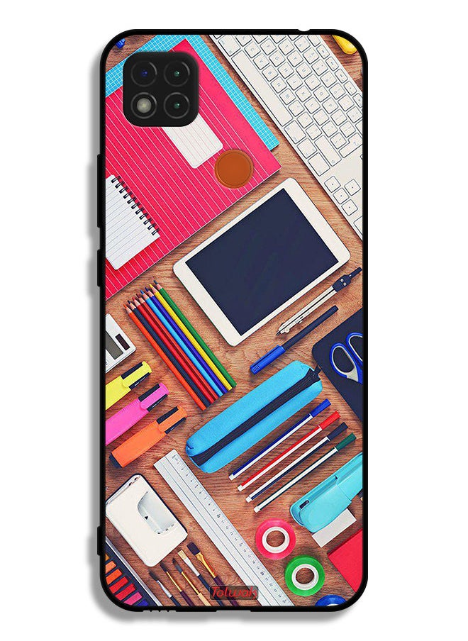 Tolwak Xiaomi Redmi 9C Protective Case Cover Girl Hobby Desk  - Image 2