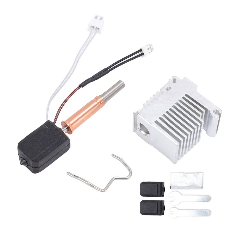 Hotend Replacement for Anycubic Kobra 3 3D Printer 0.2mm Hardened Steel Nozzle 24V 60W Ceramic Heater Hotend Kit - Image 1