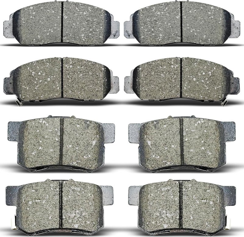 ALADICHE Ceramic Disc Brake Pads Set Front & Rear for Acura TSX 2004-2008 and Honda Accord 2003-2007 - Image 1