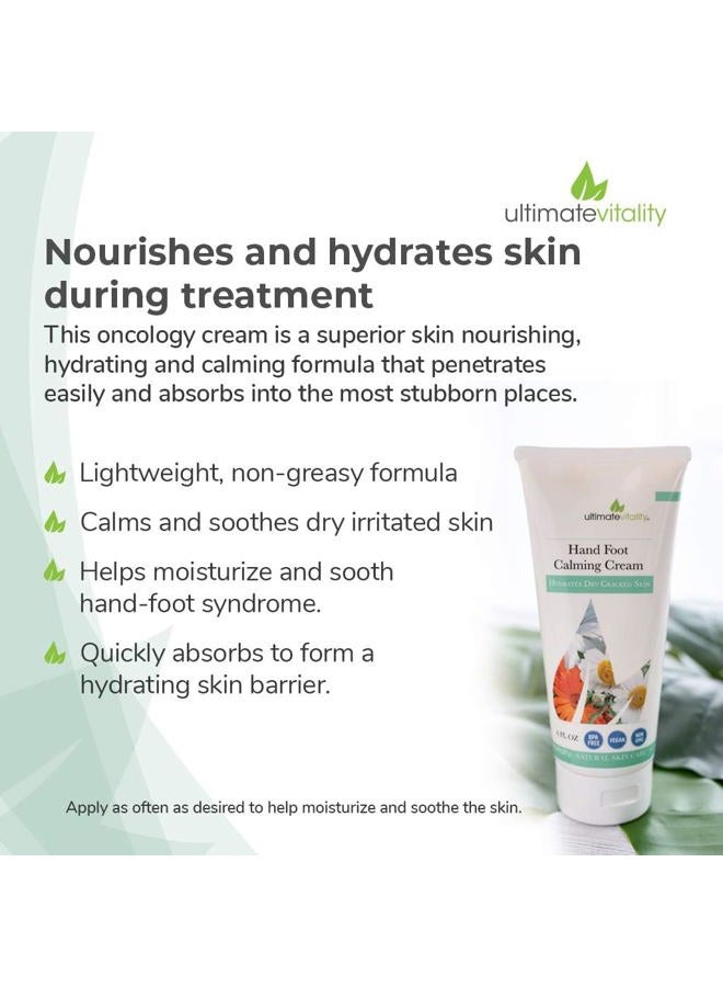 UltimateVitality Hand Foot Cream for For Oncology Patients, Intensive Natural and Organic Moisturizing Cream for sensitive Irritated Skin During Chemo Treatment - 6 Ounces - Image 4