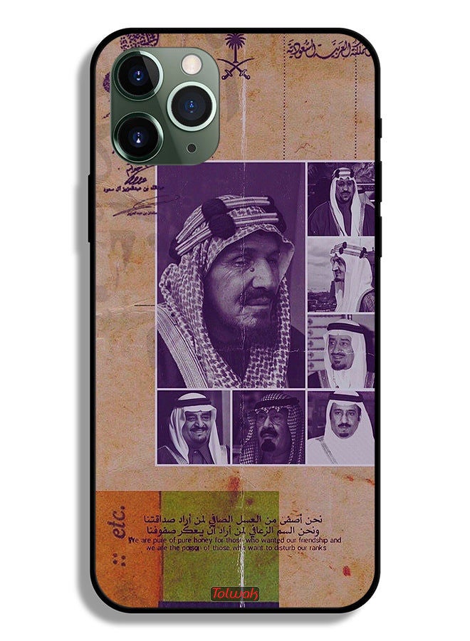 Tolwak Apple iPhone 11 Pro Protective Case Saudi Kings Vintage Photos - Image 2