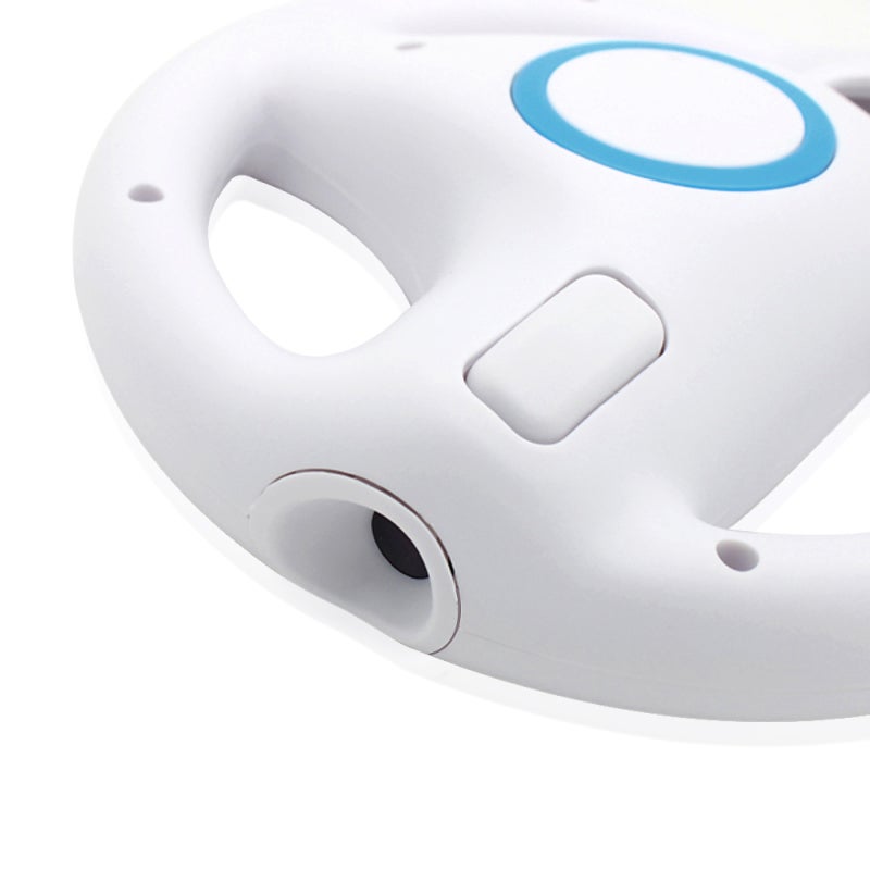 Wii Steering Wheel, 2 Pack White 7.09 X 1.57 Inch Lightweight ABS Plastic - Quick Installation Ergonomic Grip Infrared Cutout Racing Wheel for Wii Remote Racing Games, Mario Kart - Image 4