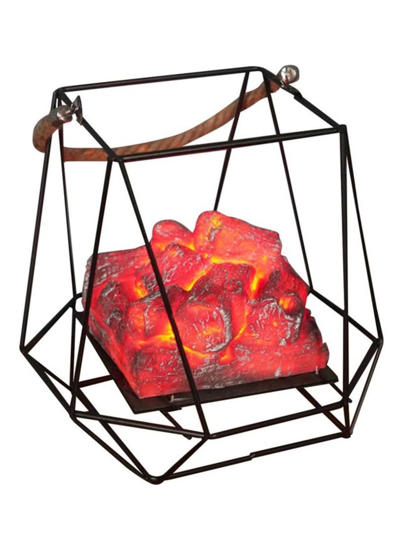 Charcoal fireplace lamp LED flame effect lamp battery operated - Image 3