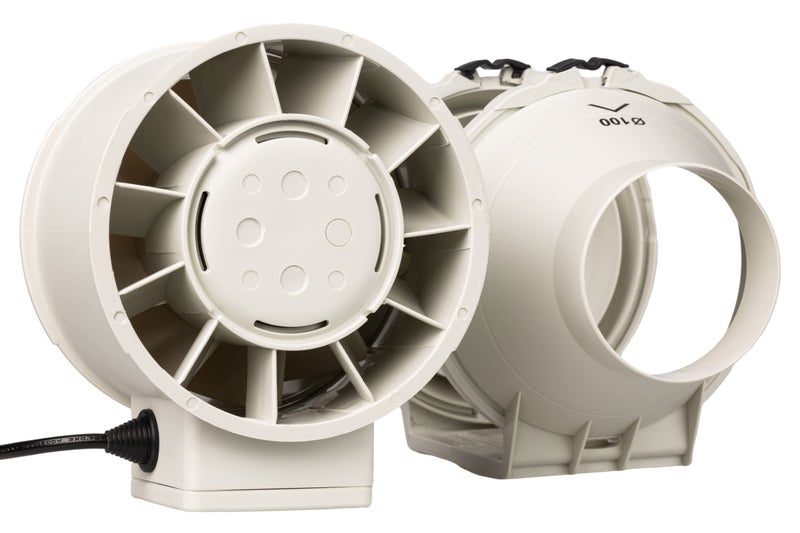 STERR Inline Extractor Fan DFA100 Duct Fan 100 mm / 4’’ - Industrial Fan Low Energy Consumption - Image 2