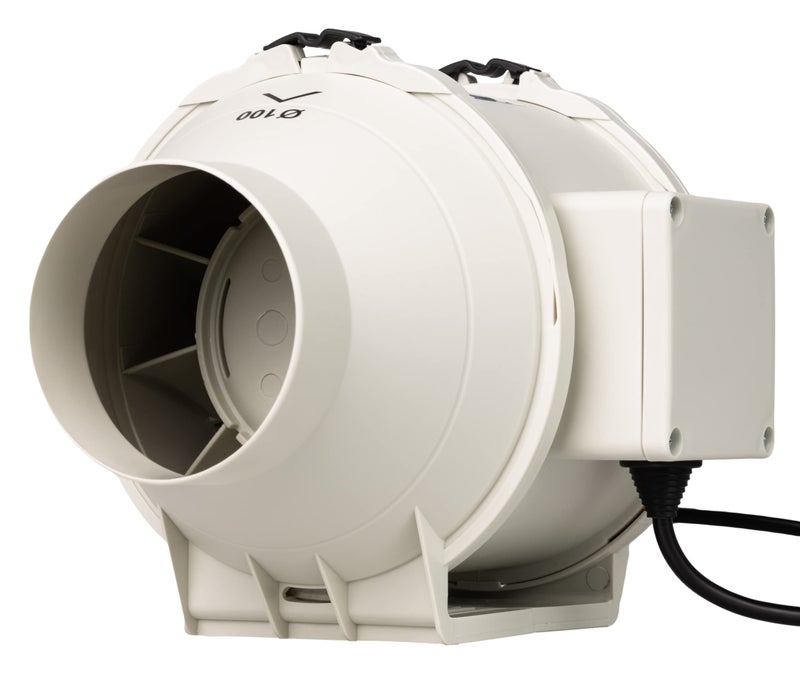 STERR Inline Extractor Fan DFA100 Duct Fan 100 mm / 4’’ - Industrial Fan Low Energy Consumption - Image 1