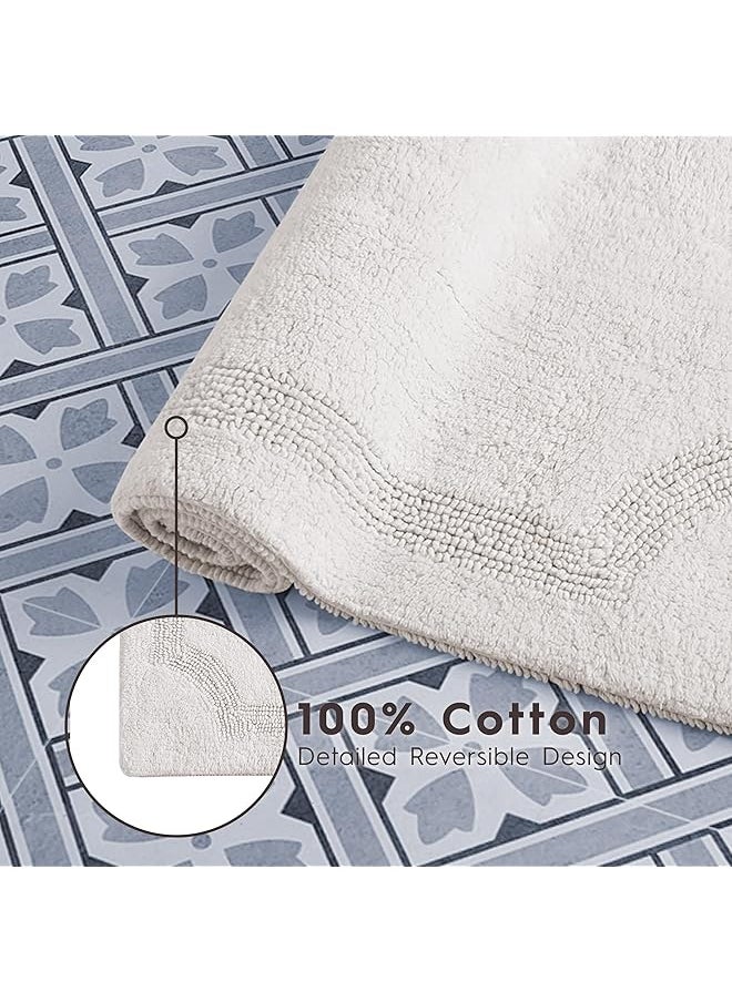 Reversible Cotton 2 Piece Bath Mat Set Ivory - pzsku/Z47F4343241878607713AZ/45/_/1741543746/644edc52-93e8-47ba-b549-78af5bae8665