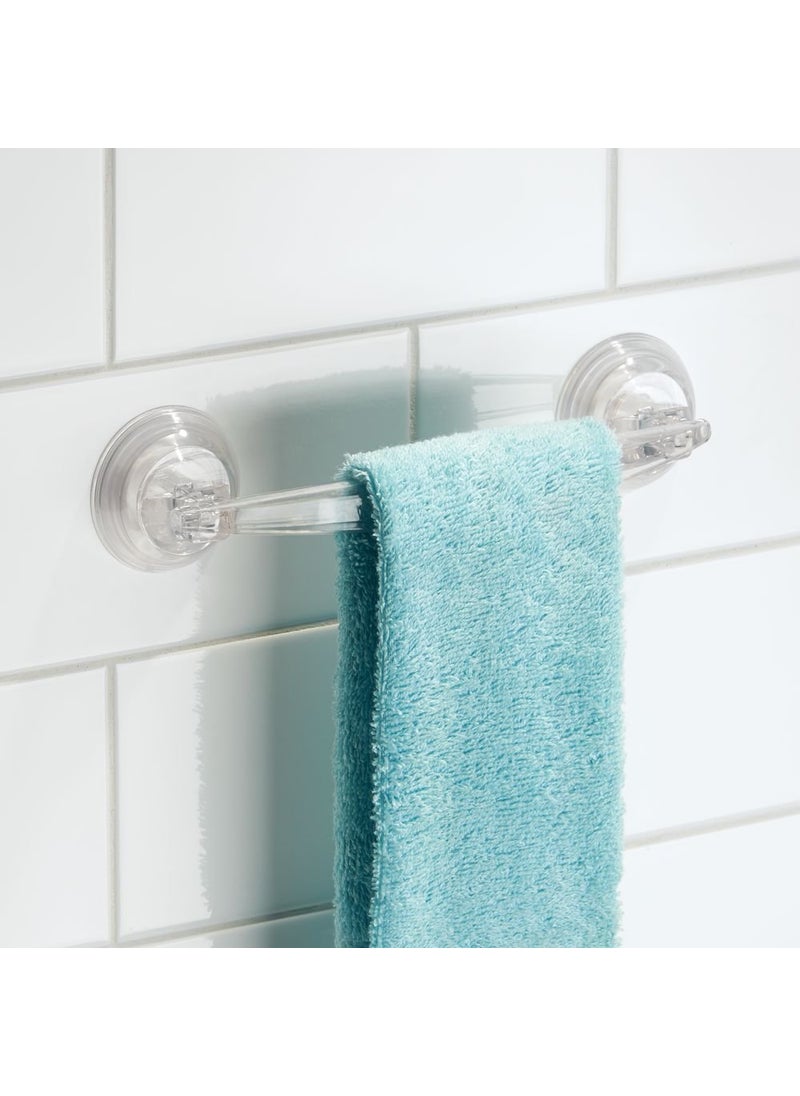 InterDesign iDesign Plastic Power Lock Suction Towel Bar, Holder for Bathroom, Kitchen, Laundry Room, Mudroom  - Image 2