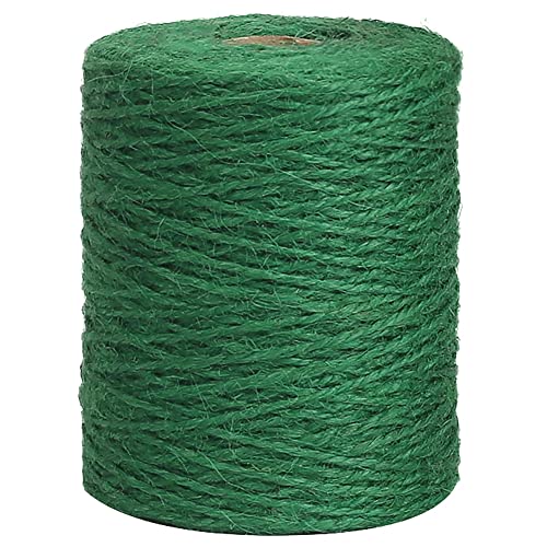Vivifying Garden Twine, 656 Feet 2mm Green Plant Ties, Strong Jute Twine String for Climbing Plants, Tomatoes, Floristry, Crafts - Image 1