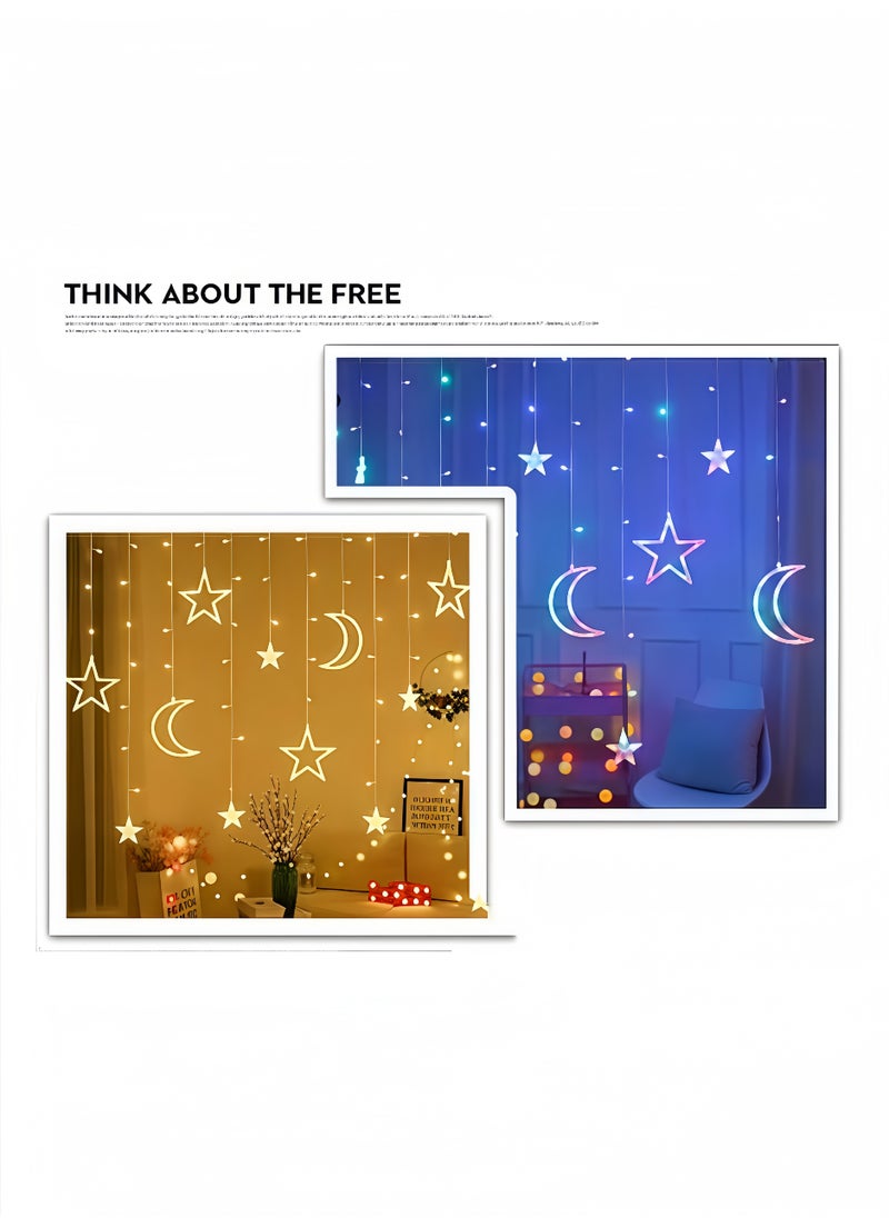 Maston - Ramadan Decorative LED Lights with Stars and Moons, Festive Home Decor for Ramadan Nights - Image 1