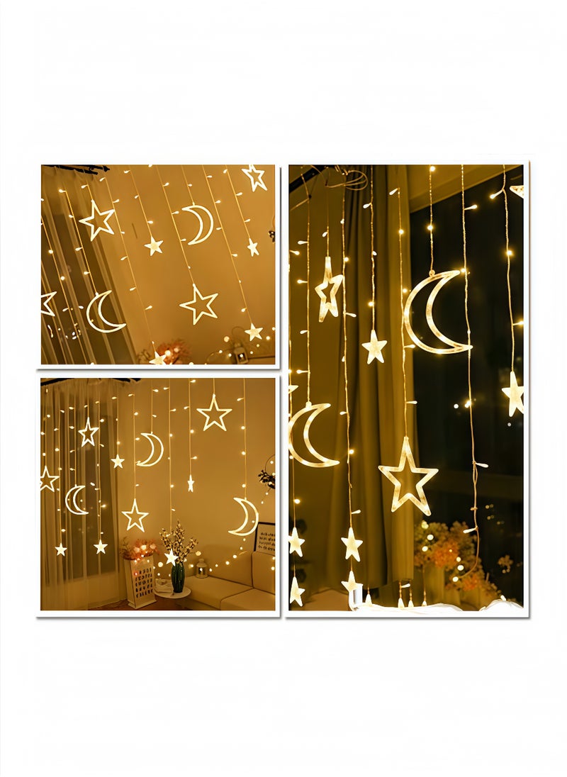 Maston - Ramadan Decorative LED Lights with Stars and Moons, Festive Home Decor for Ramadan Nights - Image 1