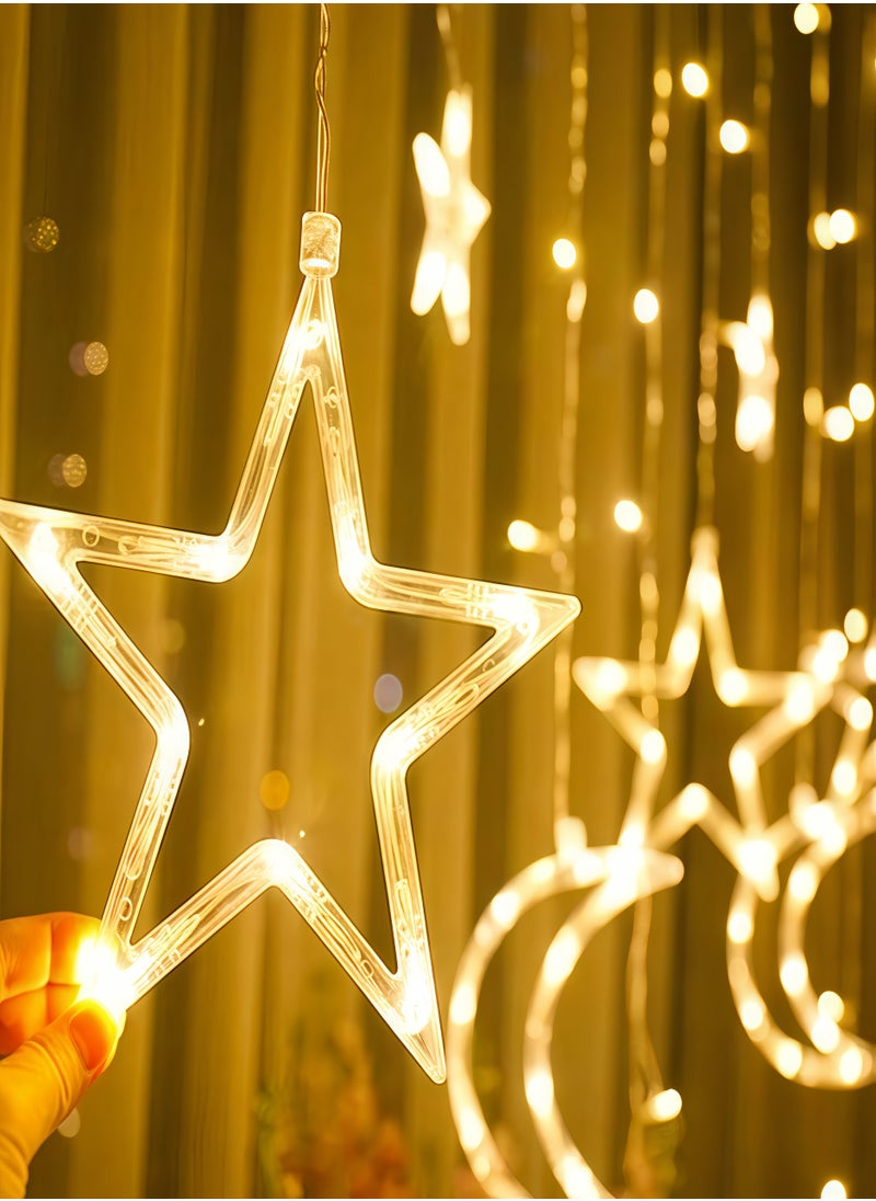 Maston - Ramadan Decorative LED Lights with Stars and Moons, Festive Home Decor for Ramadan Nights - Image 1